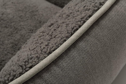 Premium Washable Rectangle Dog Bed with Anti-Slip Bottom for Small, Medium, and Large Dogs (X-Large, Grey)